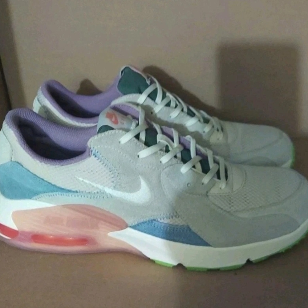 Nike Air Max Sz 12 Womens Excee Gray Blue Pink White Running Walking Sneakers - Picture 2 of 14
